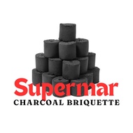 Supermar Charcoal Briquette (30pcs) - Ecofriendly charcoal