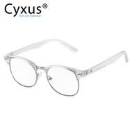 Cyxus แว่นกรองแสงสีฟ้าสำหรับผู้ชายผู้หญิงแว่นตาเล่นเกมคอมพิวเตอร์ป้องกันรังสีป้องกันอาการปวดตาแว่นตา