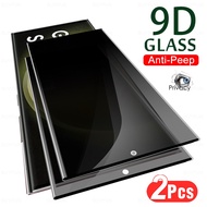 For Samsung Galaxy S23 S22 Ultra 5G Glass 2Pcs Privacy Tempered Glass Sumsung S23Ultra S22Ultra Anti