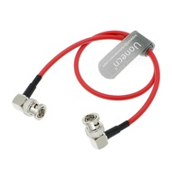 Uonecn Ultra-Thin 12G Flexible Coaxial SDI Cable, Right Angle BNC Male to BNC Male Coax Cable for RE