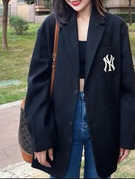 韓國預訂 MLB NY刺繡logo 西裝外套