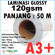 Glossy Lamination Cold Lamination Film Vinyl Sticker A3+ 120gr 120 gsm