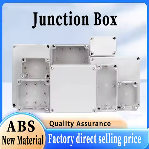 IP67 Grey/Clear Cover Outdoor Waterproof Junction Box Housing IP67 Plastic ABS Enclosure Screw Cable