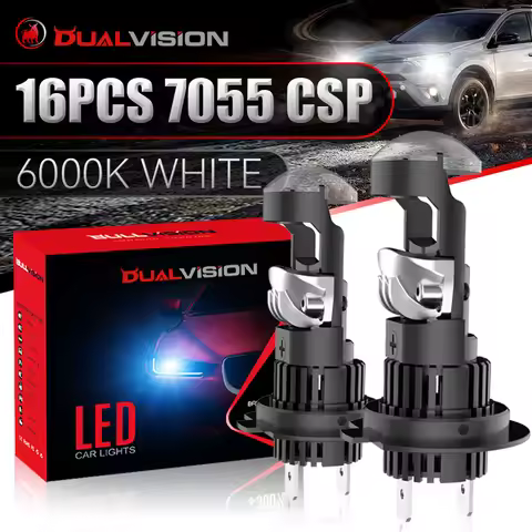 H7 H4 LED Projector Lens 2PCS Headlight Bulbs H11 H8 H9 9005 HB3 9006 HB4 9012 HIR2 Canbus Car Motor