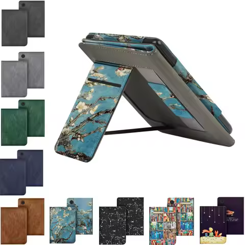 Print Stand Funda Case for Tolino Shine Color 2024 / Shine 5 2024 / Shine4 2022 6" EBook Magnetic Bo
