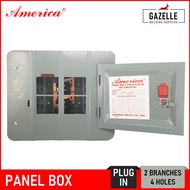 America Panel Box for 2 Pole Plug-In Circuit Breakers - 2 / 4 / 6 / 8 / 10 / 12 / 14 / 16 / 18 / 20 