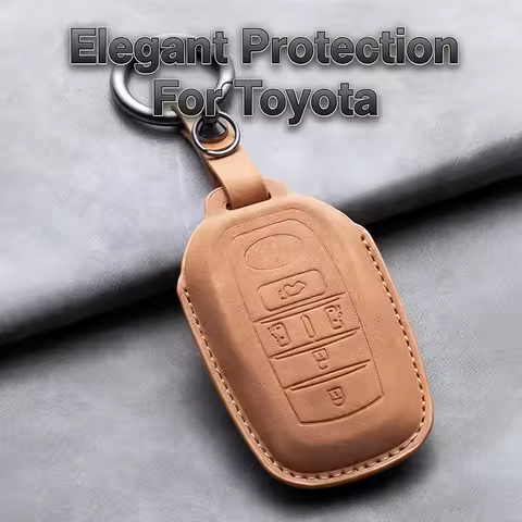Leather Car Key Case Cover for Toyota Alphard Vellfire Sienna Alphard Previa RAV4 for Prius Camry Co