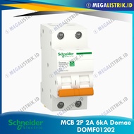 Order Now Yes Schneider Mcb Domae 2P Phase 2 Ampere/ 2A/ 2 A/ Dom11228Sni
