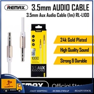 Remax 3.5mm Aux Audio 1 Meter &amp; 2 Meter Extension Cable RL-L100 RL-L200