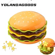 YOLA Stackable Hamburger Plate Set, Burger-Shaped Multi-functional Mini Dinner Plate, Funny 5/7 Laye