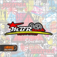 MBR Tech Racing Sticker Size 8.5 x 2.5 Cm