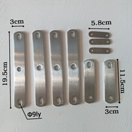 304 stainless steel bar 19,5cm long, 3mm thick, 9mm hole, sturdy product, stable quality, many sizes