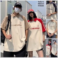 2023年  06月 1 日    DSJD A233-1# S217   偏鬆拉鏈領撞色 polo tee   JJ