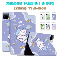For Xiaomi Pad 6 (2023) 11.0" Mi Pad6 Pro Fashion Tablet Protective Case High Quality Cute Pattern Cartoon Anime Flip Leather Stand Cover