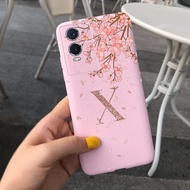 เคสสำหรับ Vivo Y76 5G ฝาปิด V2124ตัวอักษรมงกุฎน่ารักเคสสำหรับ Vivo โทรศัพท์กันกระแทก Vivo Y76s V2156