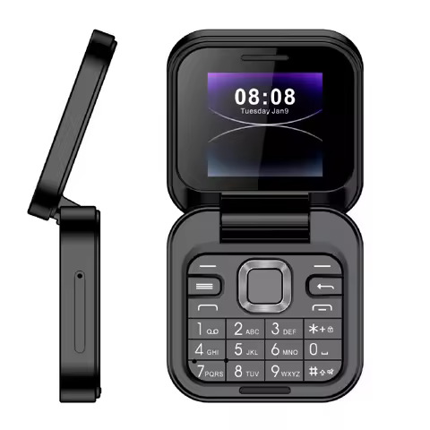 i16 Mini Lady Cover Foldable Flip Mobile Phone 1.44" Dual Sim MP3 Magic Voice Flashlight Speed Dial 