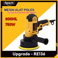 REAIM Mesin Poles Mobil 400-650W Mesin Polisher 5 inch Motor Car Poilsher Mobil Alat Poles Cat Peral