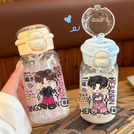时代少年团个性塑料大容量便携高颜值学生双饮水杯530ML26/9/16 Trendy Youth Group Personalized Plastic Large Capacity Portable 