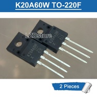 2pcs Original K20A60W TK20A60W TO-220F 20A/600V N-Channel MOSFET Transistor New