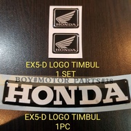 HONDA LOGO EX5/EX5-D STICKER TIMBUL WING LOGO