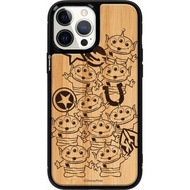 迪士尼彼彼思三眼仔iPhone 15 Pro天然木保護殻case magsafe 5619