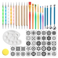 Mandala Dotting Tools Rock Dot Stencils for Painting Tool Set Craft Kits for Nail Mandala Arts Drawi