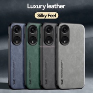 [LEATHER CASE] Oppo A98 5G A58 4G | Sheepskin Texture Case | Oppo A58 4G Casing | OPPO Premium Casin