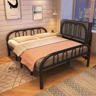 Iron Bed Double Bed Width 0.9-1.5m Iron Bed Floating Bed Frame/Tatami Bed Frame/Bed Frame With Mattress/Super Single/Queen/King Size Bed Frame