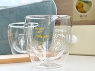 薯仔妹 小薯咖啡杯 雙層玻璃杯