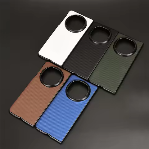 For Huawei Mate X6 Case Carbon Fiber Leather Back For Huawei Mate x6 X6 Case Hard Folding Protective