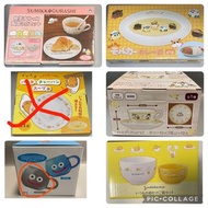 全新未開封#角落生物 #sumikkogurashi #碗碟連匙羹陶器套裝 #san-x ＃蛋黃哥#深碟#碗 #天竺鼠 車車#瓷器碟 #pui Pui ，#Mofusand #鯊魚貓 ＃史萊姆＃勇者鬥