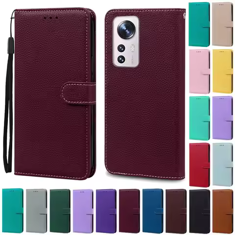 Luxury Leather Case For Xiaomi 12T Pro Wallet Flip Case For Xiaomi 12T Funda on Xiaomi 12 Lite 12 T 