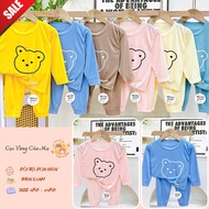 [079] Long-sleeved T-shirt Set for Children from 5kg to 15kg, Long-sleeved T-shirt Set for Boys and 