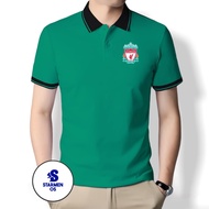 เสื้อยืดโปโล คอปก พิมพ์ลายโลโก้ LIVERPOOL สําหรับผู้ชาย