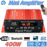400W Car Amplifier 12V Power Amplifier with Bluetooth Speaker Remote Control