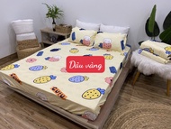 Ga Trải Giường Bo Chun Cotton Poly 1m5x2m[được chọn mẫu]mẫu vịt vàng