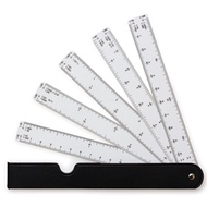 Scale Ruler Architecture Engineering Metric plastic Fan ruler 19cm