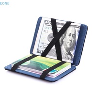 EONE Men's Leather Slim Wallet - Compact Cash Organizer