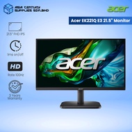 Acer EK221QH (VA) EK221QE3 (IPS) / 21.5 Inch LED Monitor 1920 x 1080 / 3 Years Warranty