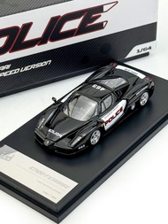 King Model 1: 64 enzo enzo Police Car Alloy Open Cover Car Model High-End Collection Ornament Versio