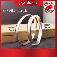 | 999 纯银 【润月】光身手镯 | 999 Silver Plain Bangle For Women | Gelang Tangan Bangle Perak 999