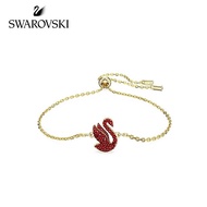 Swarovski Red SWAN ICONIC SWAN Ladies Bracelet Adjustable Bracelet Crystal Bracelet Gift Silver Brac