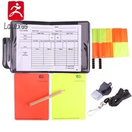 Lakexus Football Referee Card Game Referee Patrol Flag Red And Yellow Card With Pencil Football Warn