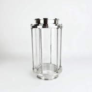 6"(154mm)OD167mm High Quality Flow Sight Glass Diopter Sight Tower Sight Glass, Height 390mm,Stainle