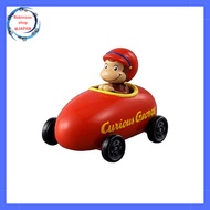 TAKARA TOMY Tomica Dream Tomica No. 157 Curious George Mini Car Toy, suitable for ages 3 and up.