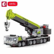 SEMBO วิศวกรรมยานพาหนะ Assemblage Building Blocks ชุด MOC Excavator รถบรรทุกรุ่นอิฐ DIY ของเล่นเพื่อ