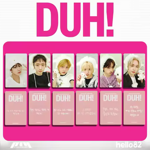 6Pcs/set P1Harmony Album Card DUH AM Signing Card Special Card Random Card Postcard KEEHO THEO JIUNG