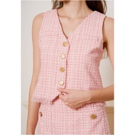 Love Knot Eudora Tweed Vest Top
