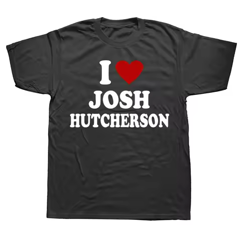 I Love Josh Hutcherson T Shirt 2024 Peeta Mellark Fans Gift T-shirts For Men Women 100% Cotton Soft 