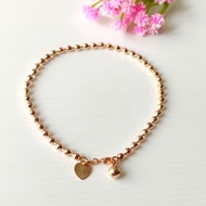 Imported gold anklet, 18k gold plated xuping anklet, code QD